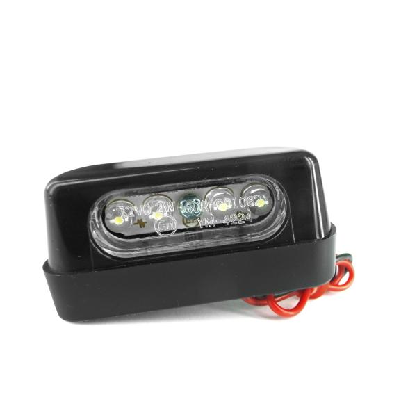 FEU ECLAIRAGE DE PLAQUE HOMOLOGUE TNT A LEDS NOIR MAT