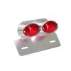 FEU ARRIERE DOUBLE + SUPPORT PLAQUE *
