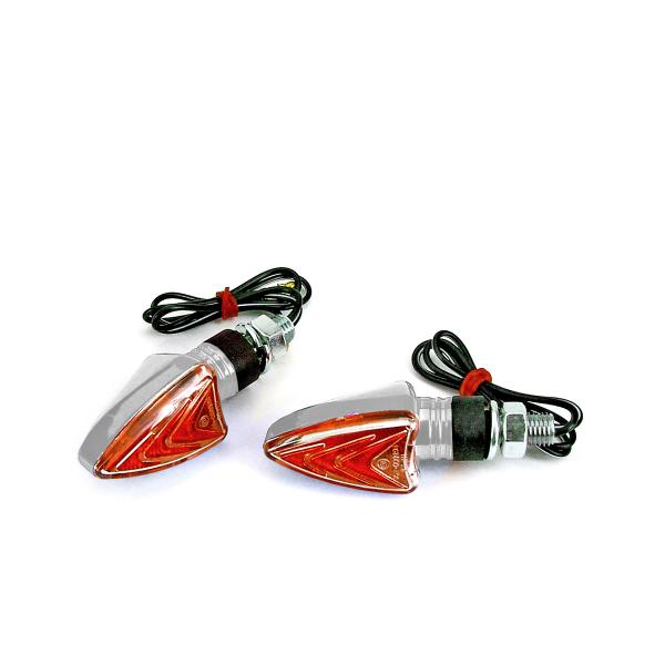 CLIGNOTANT HOMOLOGUE TNT ARROLD ANODISE CHROME (LA PAIRE)