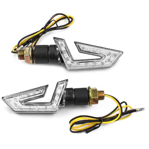 CLIGNOTANT HOMOLOGUE OPM BOOMERANG A LEDS NOIR (LA PAIRE)