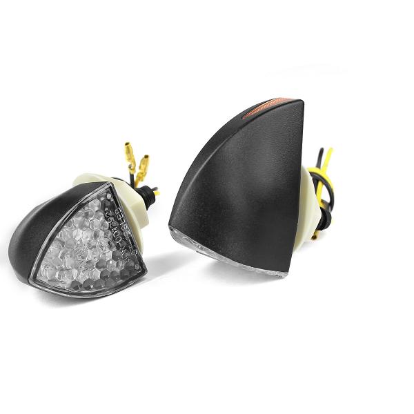 CLIGNOTANT HOMOLOGUE TNT BEAN A LEDS NOIR (LA PAIRE) ADAPT. PIAGGIO MP3 400 / 500CC