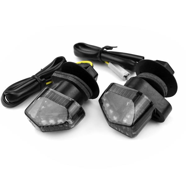 CLIGNOTANT HOMOLOGUE TNT CRISPY A LEDS NOIR (LA PAIRE) ADAPT. PIAGGIO MP3 400 / 500CC