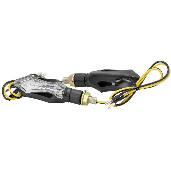 CLIGNOTANT HOMOLOGUE OPM BLINKY SEQUENTIEL INDICATEUR PROGRESSIF A LEDS NOIR (LA PAIRE)