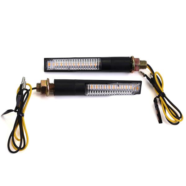 CLIGNOTANT HOMOLOGUE RB MAX MIKADO SEQUENTIEL INDICATEUR PROGRESSIF A LEDS NOIR (LA PAIRE)