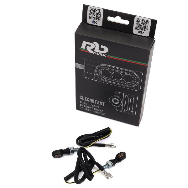 CLIGNOTANT HOMOLOGUE RB MAX AMBRE A LEDS  NOIR (LA PAIRE)