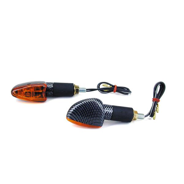 CLIGNOTANT HOMOLOGUE TNT DEMON IMIT CARBONE 21W (LA PAIRE)