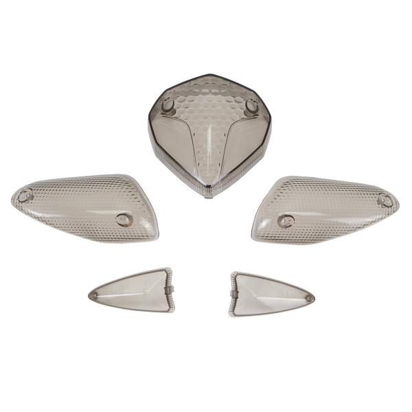 CABOCHONS CLIGNOTANT + FEU ARRIERE TNT FUMES ADAPT. MBK NITRO / YAMAHA AEROX 2013-2017 (BLISTER DE 5) *