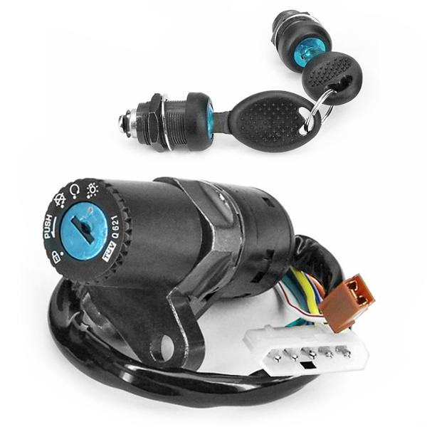 CONTACTEUR A CLE MOTO ADAPT. DERBI SENDA <2003 / APRILIA RX  ( SERRURE DE SELLE )