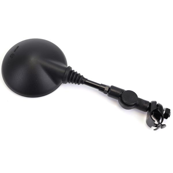 RETROVISEUR ADAPTABLE UNIVERSEL TNT DROIT / GAUCHE INCLINABLE + REVERSIBLE Ø108 M10/ 125 (BETA / RIEJU NEW) NOIR