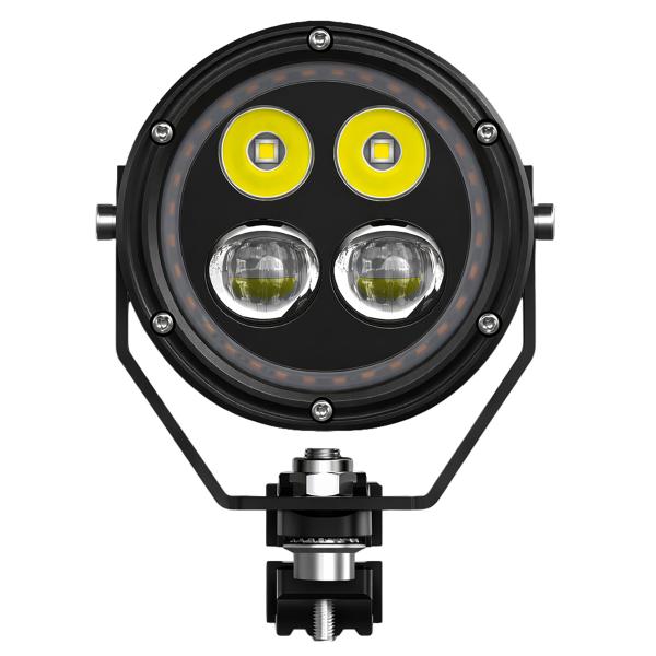 FEU AVANT ADDITIONNEL MOTO LED ECOBENE  12V80W (HOMOLOGUEE CE) (LA PAIRE) R40