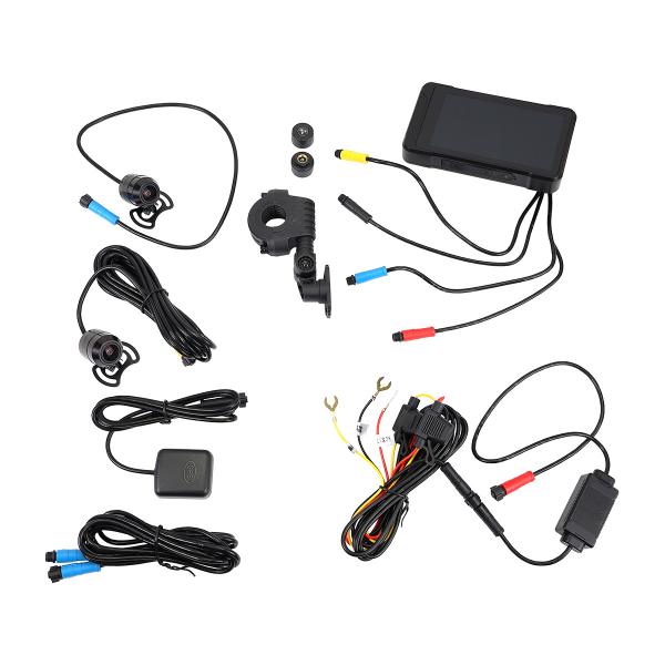 CAR PLAY + DASH CAM  LEKTRONIC UNIVERSEL MAXISCOOTER / MOTO ( les capteurs de pressions se montent uniquement sur les valves aluminium )