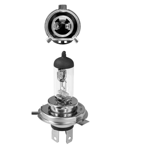 AMPOULE / LAMPE HALOGENE HS1 12V 35/35W CLASSIC CULOT PX43t BLANC ( PROJECTEUR) ( VENDU A L UNITE )