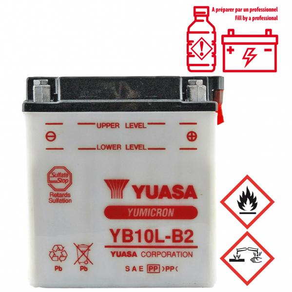 BATTERIE YUASA YB10L-B2 12V-11.6 Ah ( PIAGGIO X9 125CC )