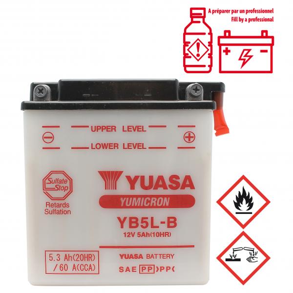 BATTERIE YUASA YB5L-B 12V-5.3 Ah