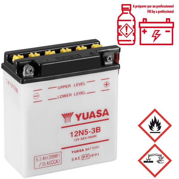BATTERIE YUASA 12N5-3B (ARCHIVE MOTORCYCLE FIRST 50CC)