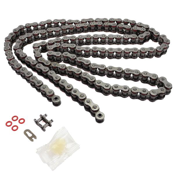 CHAINE MOTO / MECABOITE RENFORCEE CARENZI 420 O-RING 140 MAILLONS