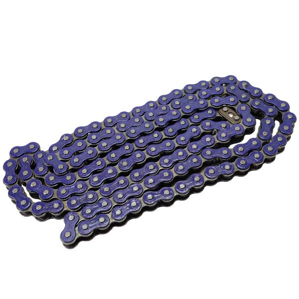 CHAINE RENFORCEE MOTO / MECABOITE CHOHO 420 134 MAILLONS  BLEU