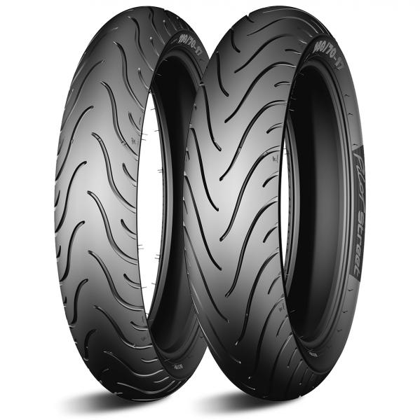 PNEU MOTO 14" 90/90-14 MICHELIN PILOT STREET  REINF TL/TT 52P (AGREE  LIGIER STABY LA POSTE) AVANT / ARRIERE ( 582269 )