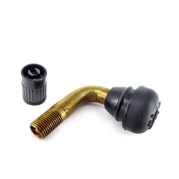 VALVE PNEU COUDEE SCOOT TUBELESS  (H 25mm  L 30mm) (PVR70)
