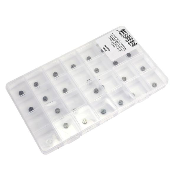 COFFRET DE PASTILLES SOUPAPES Ø7.48mm EPAISSEUR DE 1.20 à 2.45mm ADAPTABLE HONDA / YAMAHA / ARCHIVE BLACKPEARL (coffret 26 pièces )