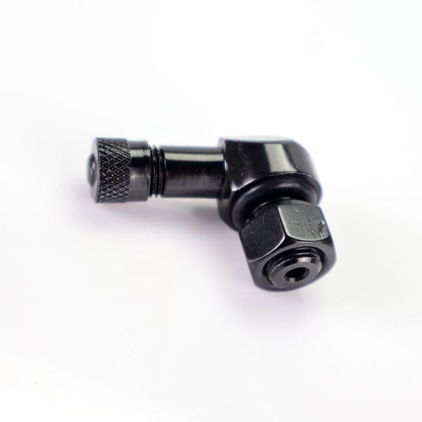 VALVE PNEU COUDEE ALUMINIUM RBMAX  TUBELESS NOIR  8.3MM ( X1 )