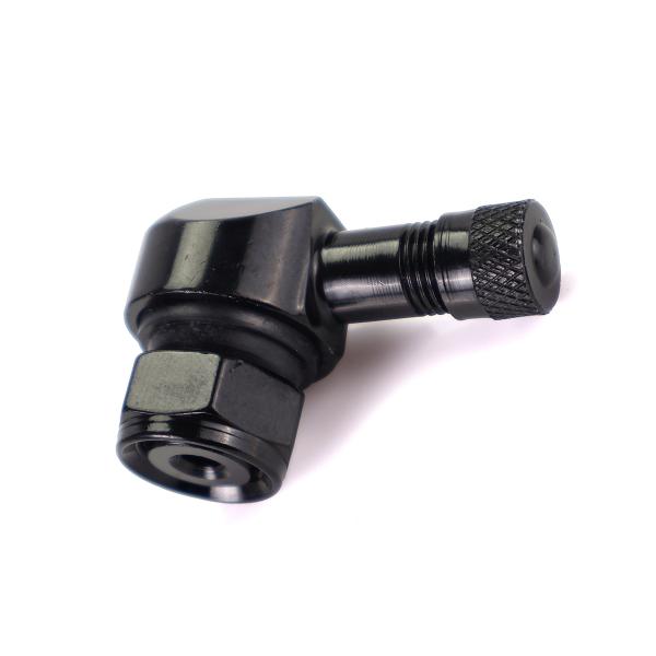 VALVE PNEU COUDEE ALUMINIUM RBMAX  TUBELESS NOIR  11.3MM ( X1 )
