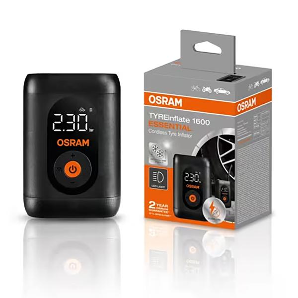 COMPRESSEUR RECHARGEABLE OSRAM TYRE INFLATE 1600 (12V) RECHARGEABLE USB-C