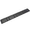BOITE DE 100 BARETTES  DE MASSE D'EQUILIBRAGE DE ROUES MOTO / SCOOTER ADHESIFS BARETTE 4 X 5g + 4 X 10g EPAISSEUR 4mm NOIRE