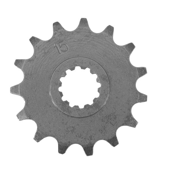 PIGNON SORTIE BOITE MOTO ADAPT. AM6 / MBK / YAMAHA / PEUGEOT XP6 /   RIEJU / BETA / RIEJU / SHERCO ( 15 DENTS 420  )