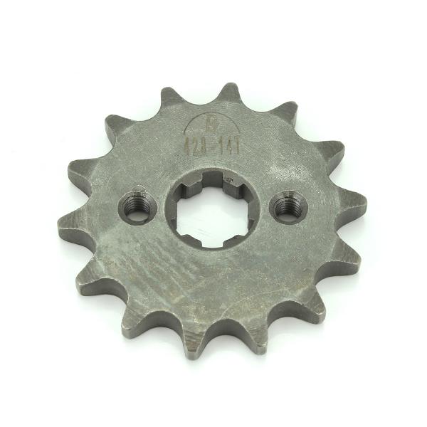 PIGNON DE SORTIE BOITE ARCHIVE SCRAMBLER - CAFE RACER  50CC (14 DENTS - 428) MASH FIFTY-125 PIT BIKE DIAMETRE DES CANNELURES 17.20 MM