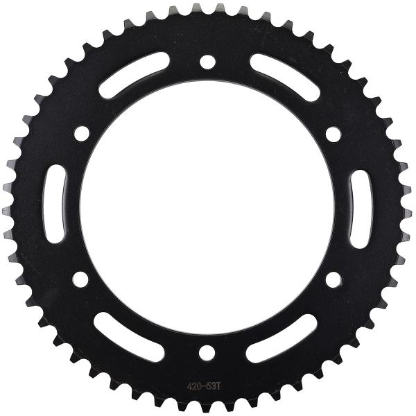 COURONNE MOTO ADAPT. FANTIC XE-XM 2017 420 53 DTS NOIR (Ø136MM / 6 TROUS)