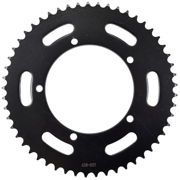 COURONNE MOTO ADAPT. SHERCO ENDURO -SM 2021 428 53 DTS NOIR (Ø110MM / 5 TROUS)