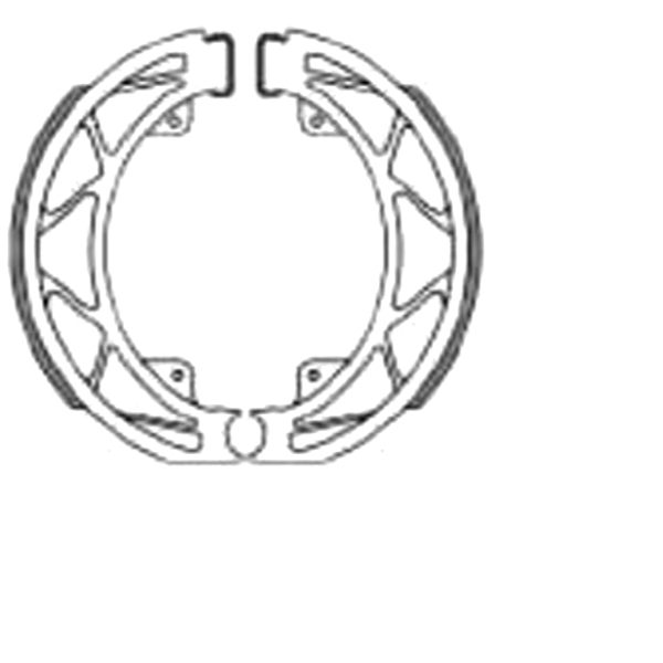 MACHOIRE DE FREIN ARRIERE BRENTA ADAPT. PIAGGIO FLY 50CC 2T / 4T . LIBERTY 50CC (Ø140 x 25) BR0303 (OEM : 56294R5)