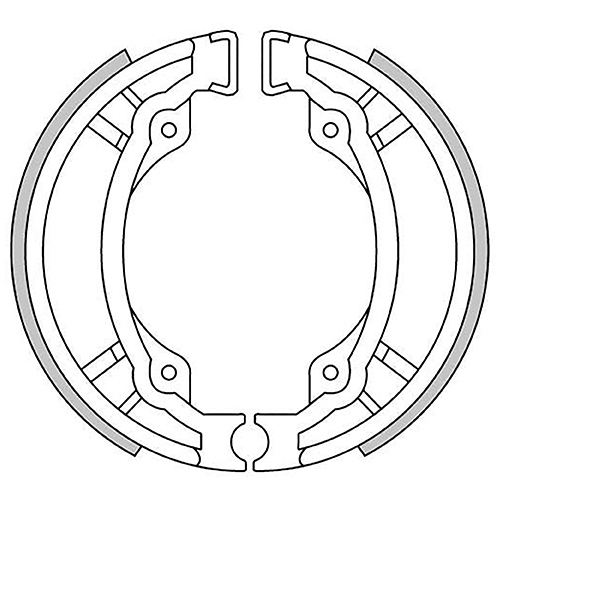 MACHOIRE DE FREIN ARRIERE BRENTA ADAPT. PGO 50 BIG-MAX 1994-2002. COMET . GALAXY 50CC  / TGB 50 303-R-HAWK / SUZUKI STREET MAGIC 50CC   (Ø110X25)  BR0310