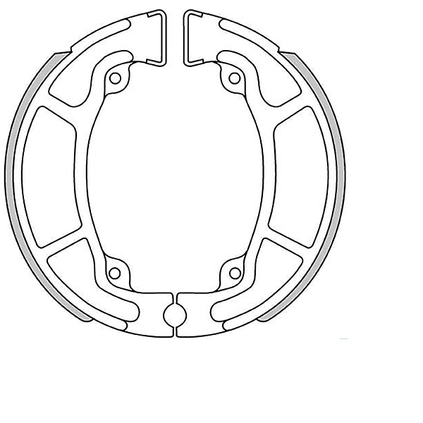 MACHOIRE DE FREIN ARRIERE BRENTA ADAPT. HONDA SH 125-150CC / PCX / DYLAN / VISION / CBF 125CC 2009-2019 / KYMCO AGILITY R16 / PEOPLE 50-200CC (Ø130 X 25) (OEM : 06430-GBJ-K20 / 4312A-KUDU-920) BR0311