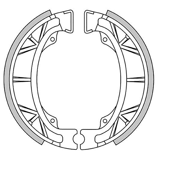 MACHOIRE DE FREIN ARRIERE BRENTA ADAPT. PEUGEOT 50 LUDIX AV ET AR. TKR . TREKKER . VIVACITY . TWEET. KISBEE . 125 TWEET / KYMCO 50 DINK. HEROISM. TOP BOY / SYM 50 JET / LVNENG GENER / GY6 50CC 4T  ( Ø