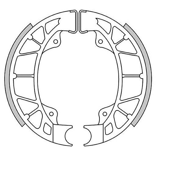 MACHOIRE DE FREIN ARRIERE BRENTA ADAPT. PIAGGIO 50 ZIP 2T / 50-125 VESPA LX / TYPHOON / NRG /  LYBERTY / GILERA 50 STALKER / RUNNER (Ø110 X 25) (OEM: 82907R) BR01284