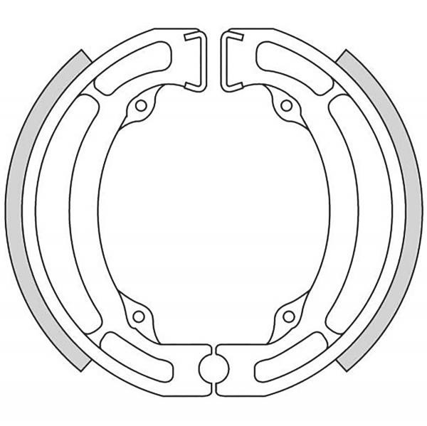 MACHOIRE DE FREIN ARRIERE BRENTA ADAPT. SUZUKI LT-Z 90CC / RM 80 / LTZ -50CC  ( 110 x 25 MM )  BR1431