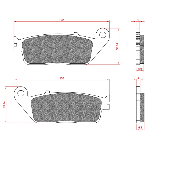 PLAQUETTE DE FREIN MAXISCOOTER BRENTA ADAPT. YAMAHA XMAX 125CC 2010-2019  / HONDA FORZA 125CC. FORZA 350CC. ADV 350CC. SH 125I  / KYMCO DOWNTOWN / K-XCT 125CC/ BMW C600 / C650 GT / ELECTRIC / SUZUKI B