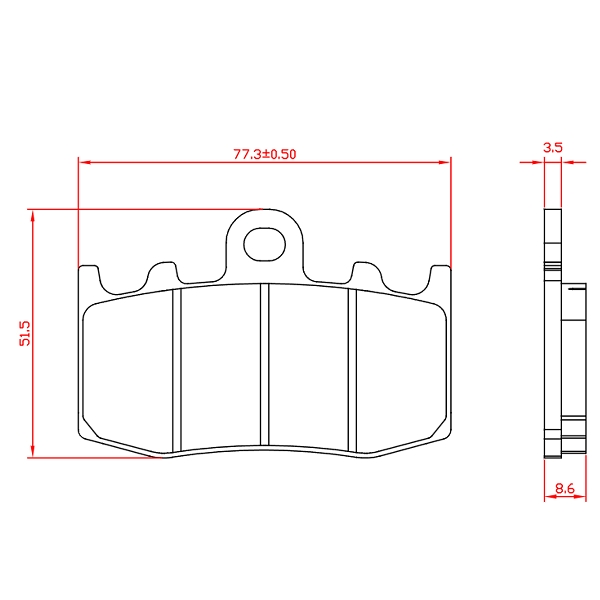 PLAQUETTE DE FREIN MOTO BRENTA METAL FRITTE ADAPT. BMW 850 R RT. 1100 R S. 1150 R GS. 1150 R RT. 1200 R GS. 1200 K GT. 1200 K RS. 1200 K GS. 1200 R RT (HOMOLOGUEE ECE R90) BR4123