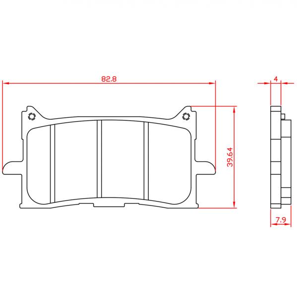 PLAQUETTE DE FREIN MOTO BRENTA METAL FRITTE BRENTA ADAPT. HONDA 125 CB R 2018>. 1000 AFRICA TWIN 2016-2019. 1100 AFRICA TWIN 2020> . 750 XADV 2017-2025 / FORZA 750CC / TNT XCR 125 (AVANT) (HOMOLOGUEE