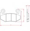 PLAQUETTE DE FREIN MOTO BRENTA METAL FRITTE ADAPT. BMW R 1300 GS 2024 AVANT  (HOMOLOGUEE ECE R90) BR4318