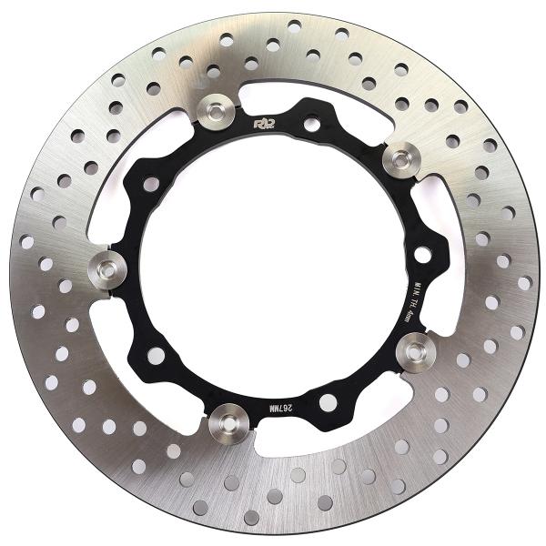 DISQUE DE FREIN AVANT MAXISCOOTER RB MAX PERFORMANCE ADAPT. YAMAHA TMAX 500 / 530 / 560CC /  XMAX 400CC Ø267mm (OEM : 5VU2581T0000 - 1SDF81T0000- 59C2581T0000) QUALITE PREMIUM