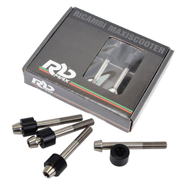 KIT VIS + ENTRETOISE POUR FREINAGE OVERSIZE RB MAX PERFORMANCE ADAPT. YAMAHA TMAX 530-560CC 2015-2024 ( MONTAGE POUR  DISQUE 282028A / 282020M  Ø300MM  )