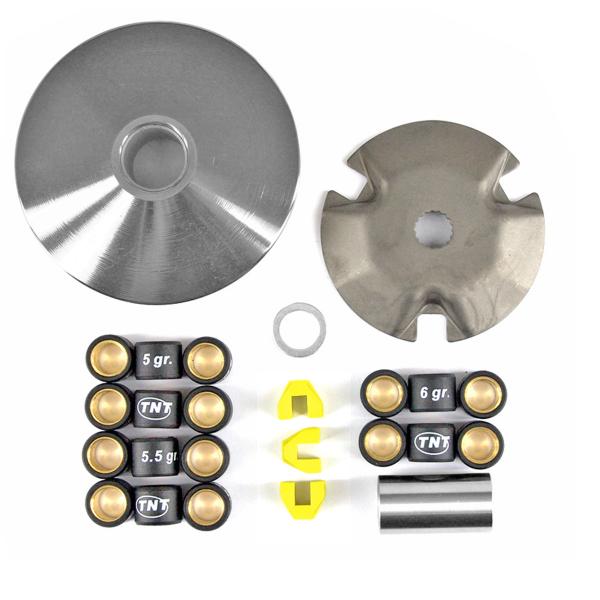 VARIATEUR SCOOTER TNT RACING ADAPT. MBK BOOSTER / NITRO / SR50 / F12 / STUNT / OVETTO / JOG R / YAMAHA  BWS / AEROX / SLIDER / NEOS