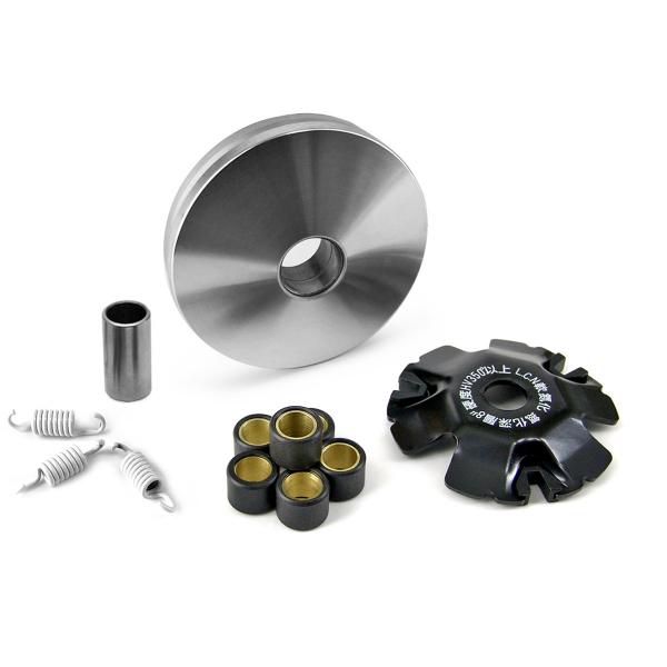 VARIATEUR SCOOTER TNT RACING ADAPT. SCOOT CHINOIS 139QMB/A / GY6 4T  / PEUGEOT 50 KISBEE V-CLIC 4T / SYM 50 ORBIT 4T / KYMCO 50 AGILITY 4T / TNT MOTOR ROMA / BOSTON 10P