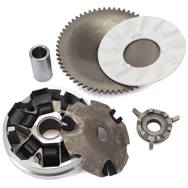 VARIATEUR SCOOTER TNT ORIGINAL ADAPT. SCOOT CHINOIS 139QMB / GY6 / PEUGEOT 50 KISBEE V-CLIC 4T / SYM 50 ORBIT 4T / KYMCO 50 AGILITY 4T / TNT MOTOR ROMA.  BOSTON 50cc 10 POUCES 4T  & DIXON 10"