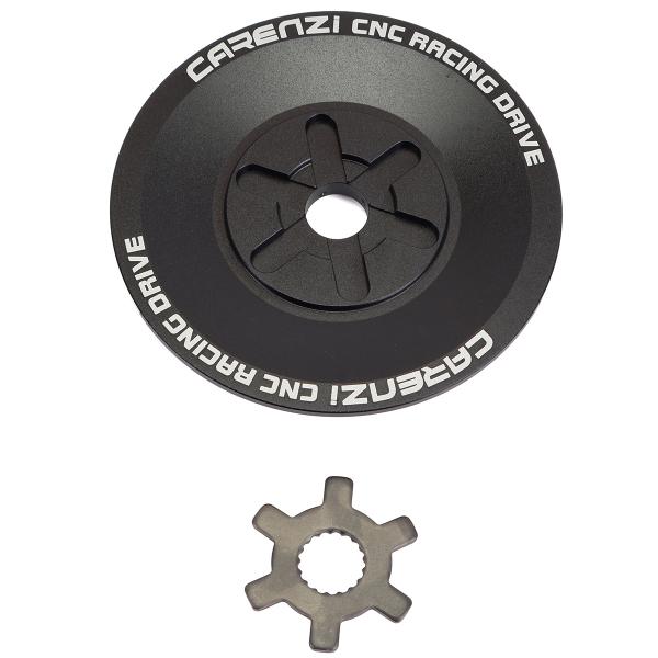 FLASQUE / JOUE FIXE VARIATEUR CNC CARENZI ADAPT. MBK BOOSTER / YAMAHA BWS / AEROX / APRILIA 50 SR / MALAGUTI 50 F12