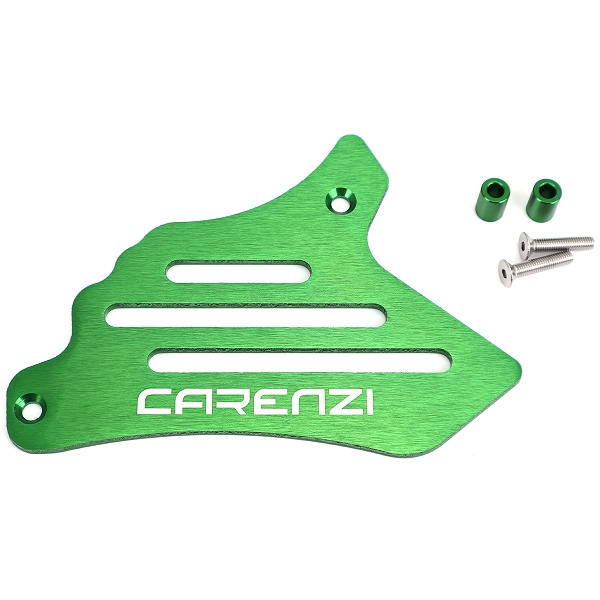 CACHE PIGNON ALUMINIUM CARENZI EVO ADAPT. MINARELLI MINARELLI 50 AM6 / BETA 50 RR / RIEJU 50 MRT / SHERCO 50 SM-R. SE-R VERT ANODISE