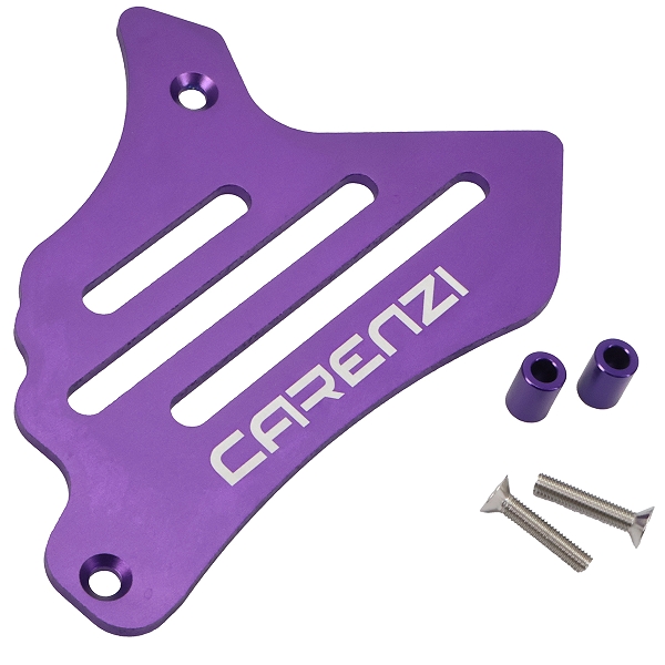 CACHE PIGNON ALUMINIUM CARENZI EVO ADAPT. MINARELLI 50 AM6 / BETA 50 RR / RIEJU 50 MRT / SHERCO 50 SM-R. SE-R  VIOLET